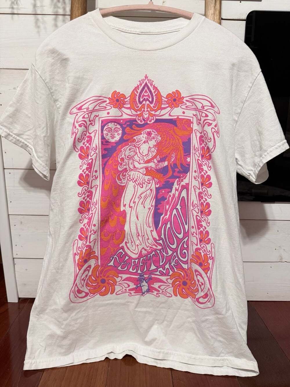Fleetwood Mac Poster Graphic T-Shirt Size S White